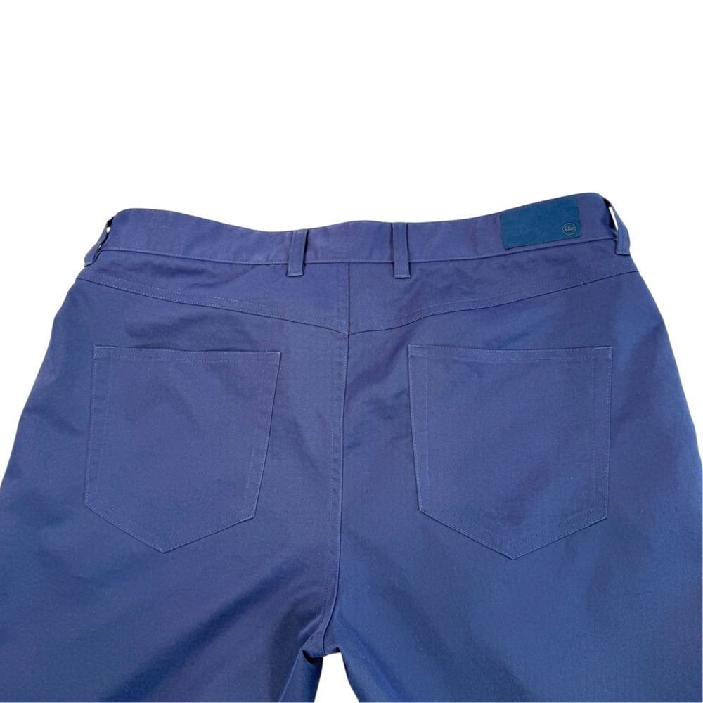Peter Millar Mens Performance 5 Pocket Pants 34x30 Blue Straight Leg Golf - Picture 6 of 10